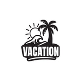 zaqiz Vacation Sticker – Tropical Escape Vibes